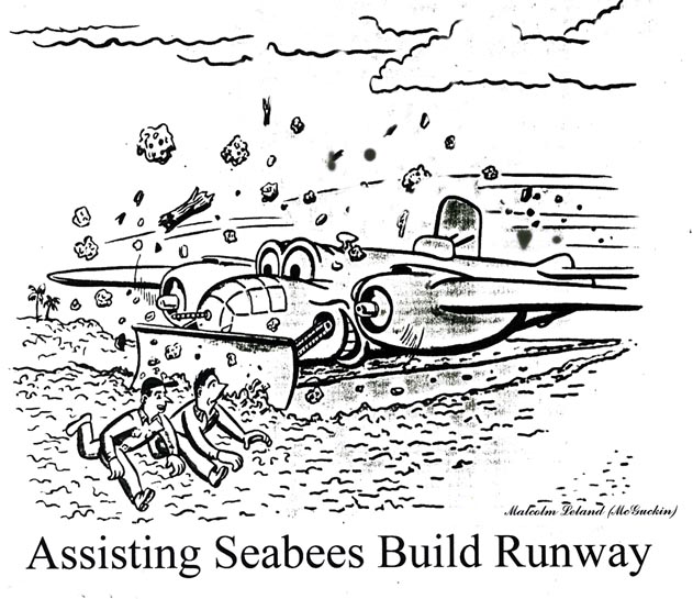 Assisting Seabees Building a Runway